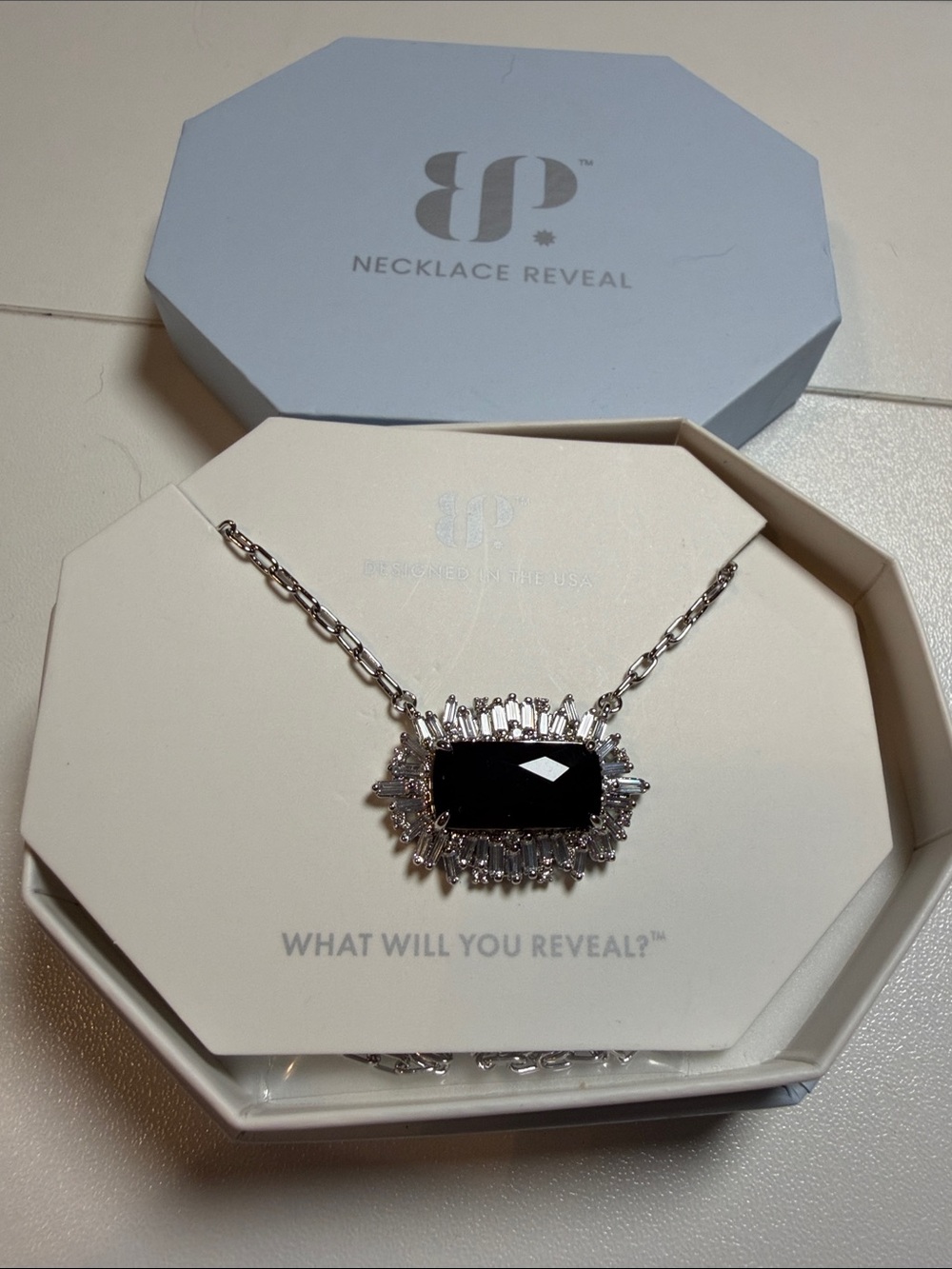 BP - necklace on rhodium